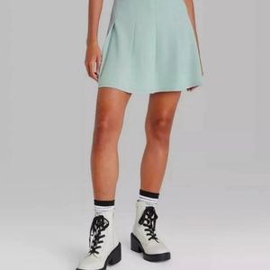 Mint pleated tennis skirt size XL